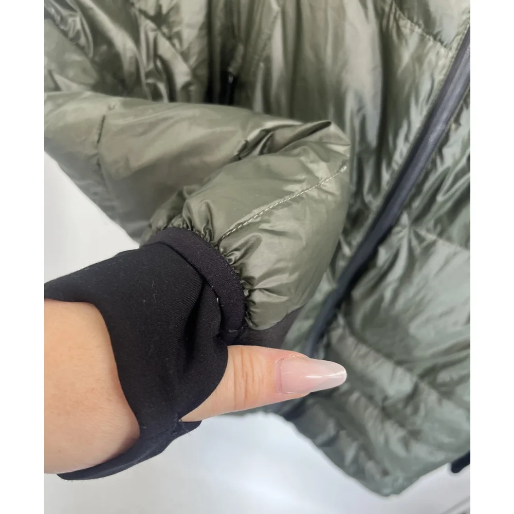 Michael Kors Jacket Mens 3XL Green‎ Down Puffer Thumbholes Full Zip Winter Coat